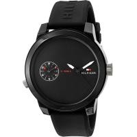 ราคา Tommy Hilfiger Mens 1791326 Analog Display Quartz Black Watch (19447510314)