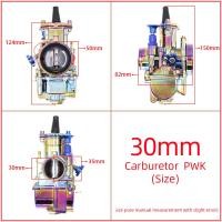 ราคา Colorful คาบูเคเหลี่ยม คาร์บู pwk 212426283034มิล Fit 50 250cc Mesin Carburetor Carb Karburator Karb Power Jet ATV (20740850715)