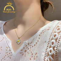 ราคา A Hello Girl Jewelry New Summer Ins Style Pearl Necklace Daisy Flower Pendant Metal Rose Flower Necklace Butterfly Clavicle Chain Women Girls Gifts (8774877734)
