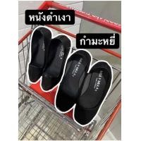 ราคา รองเท้าคัทชูส้นเตี้ย รองเท้านักศึกษา เบอร์ 36 42 ใส่ทำงานสุภาพ กำมะหยี่ หนังดำ พร้อมส่ง (19723456878)