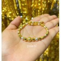 ราคา สร้อยข้อมือผู้หญิง เม็ดปะคำ พ่นทราย 2สลึง สินค้างานไทย สินค้าถ่ายจากงานจริง (14281805887)