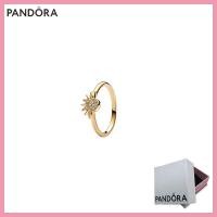 ราคา สินค้าปลอดภาษี ของแท้ PANDORA S925 เงินสเตอร์ลิงเครื่องประดับผู้หญิงของขวัญ 162674C01 แหวนดวงอาทิตย์ประกายสวรรค์ (21204047559)