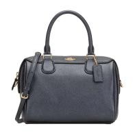ราคา กระเป๋าถือ Coach แท้ หนังแท้เมทัลลิค หนังฟอกแบบกันรอยขีดข่วน ทรงหมอนสวยมาก ทรงยอดนิยม สีหายาก COACH 39706 BENNETT SATCHEL IN METALLIC CROSSGRAIN LEATHER Metallic Denim (21383418369)