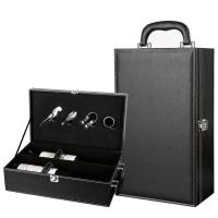 ราคา กล่องไวน์แดงหนัง กล่องบรรจุไวน์ กล่องของขวัญไวน์แดง สามารถบรรจุขวดได้สองขวด ที่เก็บไวน์แดง (18732257702)