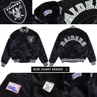 ราคา เสื้อแจ็กเก็ต ปักลาย NFL TEAM RAIDERS OAKLAND CLUB AMERICAN FOOTBALL STARTER (16195165448)
