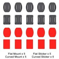 ราคา ติดสติกเกอร์โค้งแบนสำหรับ GoPro HERO DJI Insta 360 Xiaomi Yi 4K Mijia SJCAM กล้องแอคชั่น Go Pro อุปกรณ์เสริม (21170102995)