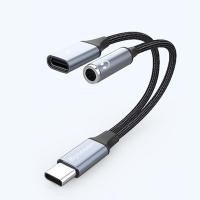 ราคา USB C เป็นแจ็ค3 5mm หูฟัง AUX audio DAC อะแดปเตอร์ Type C 3 5ตัวแปลงหูฟังพร้อมชาร์จ60W PD สำหรับ iPad Pro Air Samsung (21357945032)