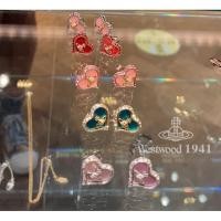 ราคา Westwood Vivian Saturn pilot Vivienne Westwood Empress Dowager Vivian Petra love necklace earrings alloy 2023 imported (19687551464)