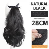 ราคา วิกผมผู้หญิง วิกผมแบบหนีบ วิกผมธรรมชาติสไตล์ลูกไม้เลียนแบบหางม้าสั้นหยิกไมโครม้วนวิกผมสำหรับสุภาพสตรี Pinapple (21290716424)