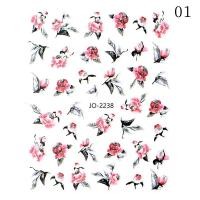 ราคา LILYCUTE 1แผ่นดอกไม้สีน้ำกากเพชรส่องแสงแบบ3D สติกเกอร์ติดเล็บ1แผ่นตกแต่งศิลปะเล็บแบบ DIY (17238736895)