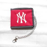 ราคา NY ปักโลโก้ WL2F กระเป๋าสตางค์ 2 พับพร้อมโซ่ ช่องใส่เหรียญ กระเป๋าสตางค์เด็ก (19473510157)