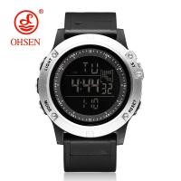 ราคา OHSEN Black Digital Sports Watches Men Waterproof LED Military Watch Fashion Tactical Wristwatch Alarm Clock Relogio Masculino (19655105528)
