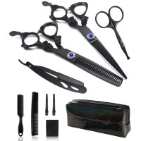 ราคา ชุดกรรไกรช่างตัดผมมืออาชีพ อุปกรณ์สำหรับช่างตัดผม กรรไกรตัดผมแฮนด์เมดแบบญี่ปุ่นพร้อมชุดมีดโกน (17656515325)