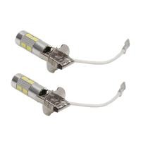 ราคา 2PCS H3หลอดไฟ LED 5630 10SMD 12V สำหรับไฟตัดหมอก H3 LED โคมไฟอัตโนมัติ Day Running Light (15946872138)