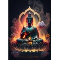 ราคา ภาพวาดพระพุทธเจ้าศิลปะบนผนังจิตรกรรมผืนผ้าใบพระพุทธเจ้าสีทองภาพโปสเตอร์ภาพเขียนแมนดาลาประดับตกแต่งห้องนอนห้องนั่งเล่น (19855278391)