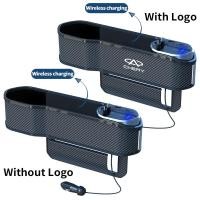 ราคา ช่องเก็บของเบาะที่นั่งแบบรถยนต์เชอรี่ช่องด้านหน้าแผงคอนโซลที่นั่งด้านข้างพร้อมชาร์จไร้สายชาร์จสำหรับ Chery Tiggo 4 8 7 Pro 5x Omoda 5 TJ 1ใบหน้า QQ 2023 (20998846987)