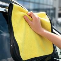 ราคา COD car cleaning cloth does leave traces shed hair double layer thickened absorbent towel wash towel (17420052290)