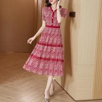 ราคา Issey Miyake 2023 ชุดเดรสจับจีบแบบมิยาเกะชุดเดรสเมจิกสำหรับสุภาพสตรีที่ใส่แล้วดูผอมเรียบหรูเก็บเอวพิมพ์ลายแฟชั่นแบบใหม่ฤดูร้อน (19704107299)