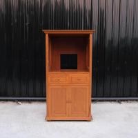 ราคา ตู้โครงไม้สัก 2 ลิ้นชัก 2 บานเปิด ตู้วางทีวี งานโรงแรม (21278927403)