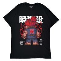 ราคา Kaos Hitam Pria Baju Street Fighter Akuma Chibi เสื้อยืดพิมพ์ลาย S 5XL (21164171094)