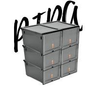 ราคา เซ็ท 6 กล่อง กล่องรองเท้าแบบแข็งทั้งใบ กล่องเก็บรองเท้า กล่องใส่รองเท้า กล่องรองเท้าแบบแข็ง (10305625854)