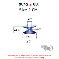 ราคา 2 4 ซม จุ๊บสุญญากาศ 2 หน้า ติดกระจก พื้นเรียบ แบบยางใส 2 Sided Suction Cup PVC for Suck Glass Hanging (21316742880)