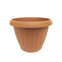 ราคา Tree O กระถางต้นไม้ทรงกลม ขนาด18 5 14CM รุ่นKD2002 BN สีน้ำตาล (17716508672)