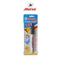 ราคา Horse ตราม้า ปากกาเคมี หัวเดียว สคริบบี้ Scrribie ตราม้า บิสเตอร์การ์ด จำนวน 1 แพ็ค (20889129747)