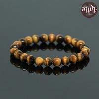 ราคา อาเป่า หินไทเกอร์อายส์ พลอยตาเสือ Tiger Eye ขนาด 8 มิล คัดหิน หินตาเสือ คตไม้สัก กำไลหินสี กำไลหินนำโชค หินสีน้ำตาล หินสีเหลือง หินมงคล (459145308)