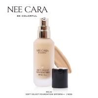 ราคา รองพื้น เนื้อบางเบา เนียน นุ่ม ควบคุมมัน กันน้ำ NEE CARA SOFT VELVET FOUNDATION SPF30 N335 (19775405371)