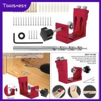 ราคา Toolsnest Carpenters 15 Pocket Hole Jig Kit Oblique Drill Puncher Tool Locator (20847733431)