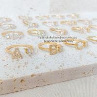 ราคา alphabet ring tinari 1 แหวน แหวนตัวอักษร แหวนชื่อ ของขวัญ (17894787348)