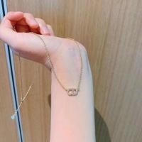 ราคา สร้อยคอเพชรรูปตัวอักษรใหม่สไตล์เกาหลีหรูหราน้ำหนักเบาสำหรับผู้หญิงเครื่องประดับแฟชั่นระย้า (21347757526)