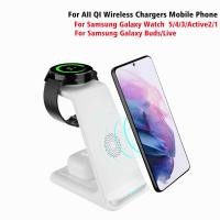 ราคา แท่นชาร์จไร้สาย3 in 1 20W สำหรับ iPhone 14 Pro 13 12 Samsung S22 S21 Galaxy Watch 5 4 3 chargers Qi แท่นชาร์จ STA (21357738910)