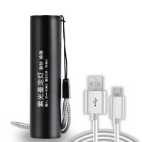 ราคา ไฟฉาย UV 365nm แบบชาร์จ USB ไฟฉายอัลตราไวโอเลต LED ขนาดเล็ก แสงสีม่วง กันน้ํา แบบพกพา (21373909605)