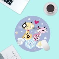 ราคา Mouse pad แผ่นรองเม้าส์ แผ่นรองเมาส์ ขนาด 200 200 3 mm แบบกลม ลายน้อง หมา แมว น่ารักๆ (20532423741)