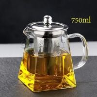 ราคา SH Thai กาชงชา กาแก้ว ตัวกรองสแตนเลส ก้นออกแบบเป็นเหลี่ยม ไลฟ์สไตล์เม็กซิโก Glass teapot (12238256783)