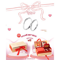 ราคา แหวนคู่ Bemine ปรับขนาดได้ตามนิ้ว สลักชื่อฟรี วาเลนไทน์ valentine (21382347458)