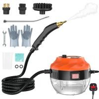 ราคา ที่ทำความสะอาดไอน้ำมีด้าม2500W เครื่องยนต์ทำความสะอาดไอน้ำแรงดันสูงอัพเกรดพร้อมแปรง3อันสำหรับใช้ในบ้านเครื่องอบไอน้ำพกพาสำหรับทำความสะอาดกระเบื้องยาแนวรถยนต์ห้องนั่งเล่นห้องครัวห้องน้ำ (20071236809)