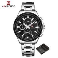 ราคา NAVIFORCE Men Watch Original Brand Waterproof Stainless Steel Watches Fshion Casual Sports Double Calendar Wristwatch NF9089 (21382019244)