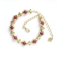 ราคา Rosenmarry สร้อยข้อมือพลอยแท้ ทับทิม ตัวเรือนเงินแท้ 925 ชุบทอง จัดส่งฟรี RB040 พลอยแท้เสริมดวง ของขวัญ (20532767537)