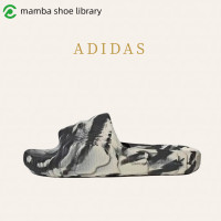 ราคา Adidas Originals Adilette 22 รองเท้าแตะกีฬาสวมใส่สบายและทนทานสำหรับผู้ชายและผู้หญิงสีดำและสีเทา (20934908755)