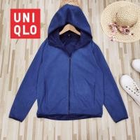 ราคา เสื้อแจ็คเก็ตฟรีซ Uniqlo แท้ มือสอง สีน้ำเงิน เหมือนใหม่ (21360962185)