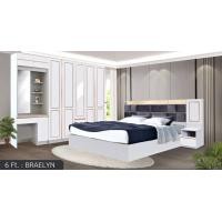 ราคา ชุดห้องนอนครบเซ็ท เตียง ตู้ 200 ซม โต๊ะแป้ง สไลต์บิ้วอิน สวยมาก รุ่น Braelyn ตจว มีค่าจัดส่ง สอบถามก่อนสั่งสินค้า (17429466239)