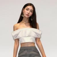 ราคา Closet Crush Off shoulder crop blouse White เสื้อครอปเบลาส์เปิดไหล่ (21311498161)