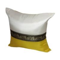 ราคา ปลอกหมอน หมอนอิง หมอนตกแต่งสไตล์ลายไทย สีเหลือง Thai Pillow Cover (16082402063)