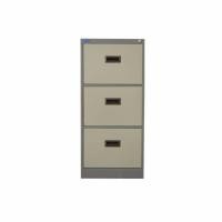 ราคา Raminthra Furniture ตู้เอกสารเหล็ก 3 ลิ้นชัก สีเทาสลับ Cabinet (176174800)