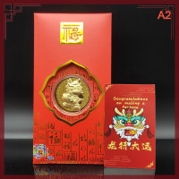 ราคา The Cici Shop เหรียญกษาปณ์ที่ระลึกปี2024ของตรุษจีนซองแดงของขวัญของที่ระลึกเทศกาลฤดูใบไม้ผลิ (21037358990)