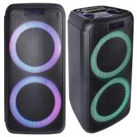 ราคา 80W Powerful sound Partybox Portable Bluetooth Speaker With Dynamic RGB Lighting TF USB AUX Karakoke (21225096995)