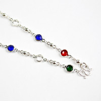 ราคา สร้อยคอเงิน ประดับนพเก้า สร้อยประดับ สร้อยแฟร์ชั่น (2787982807)